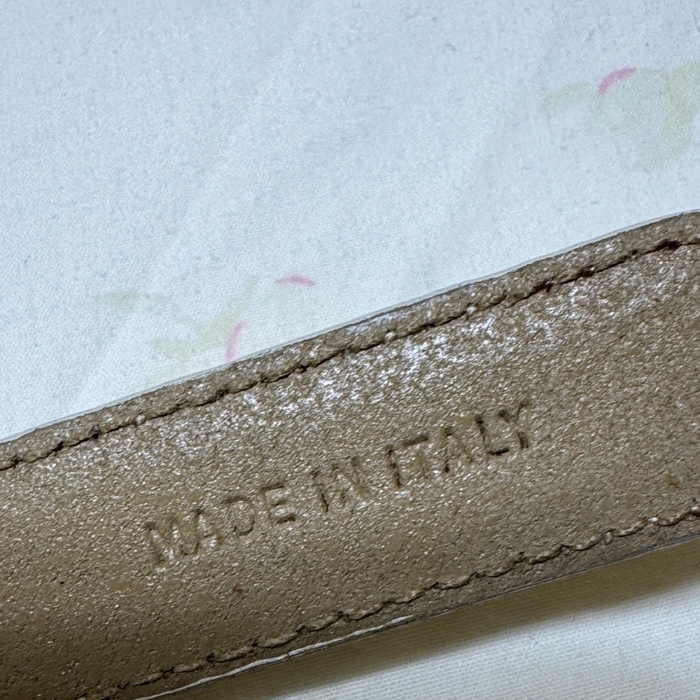 Bally Tan Leather Belt with Gold Buckle - Picture 8 of 15